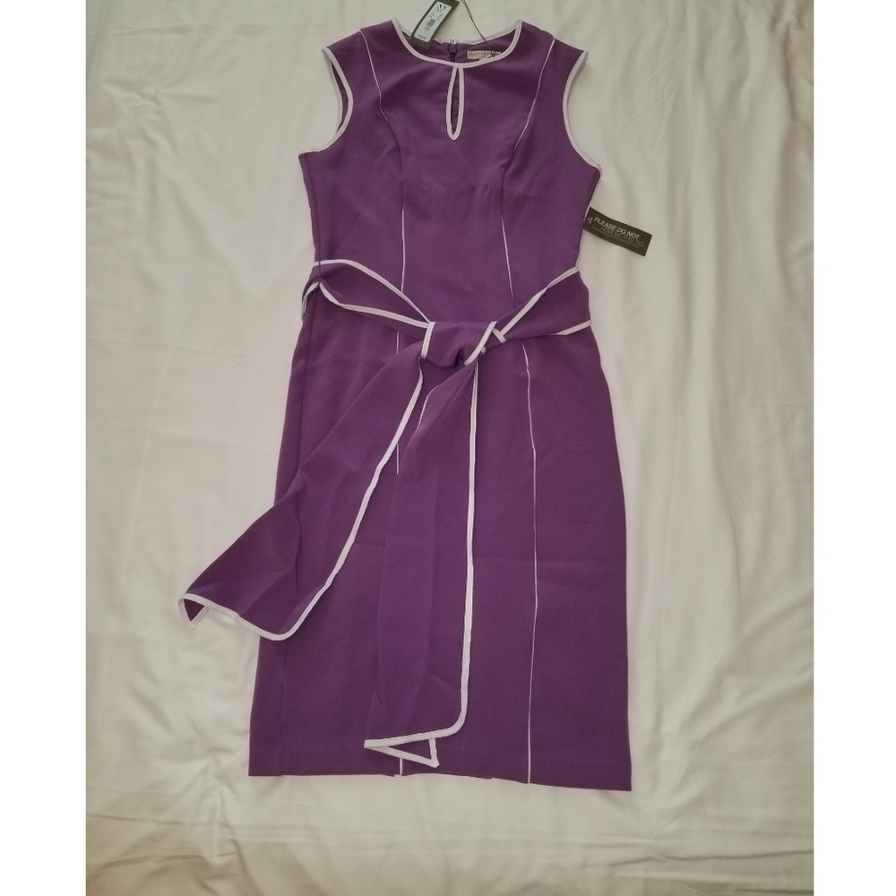 Purple midi dress